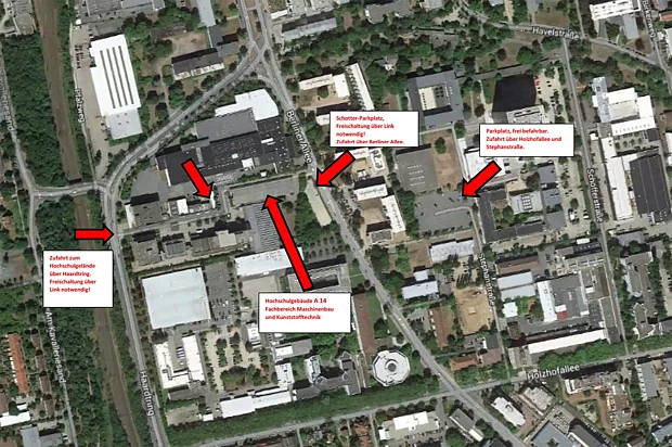 Parkmöglichkeiten an der H_DA